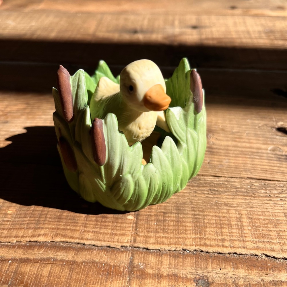 Franklin Porcelain Woodland Surprises Duck Figurine Jacqueline B Smith 1984